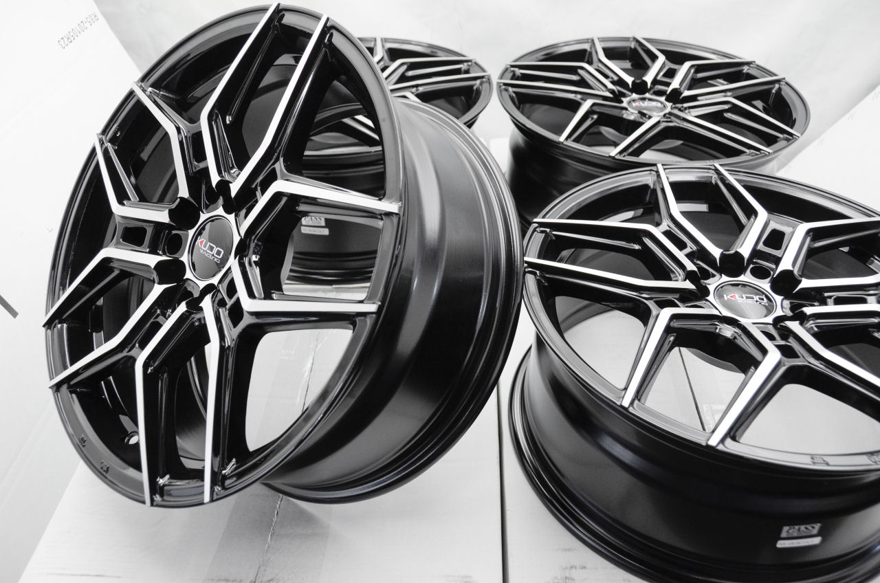 16x7 Civic Wheels Black Rims 5x100 5x114.3