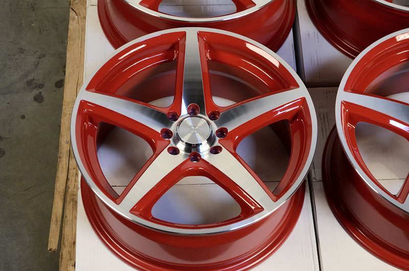 16 Effect Red Wheels Rims 4x100 Lancer Sentra Altima Prelude Accord